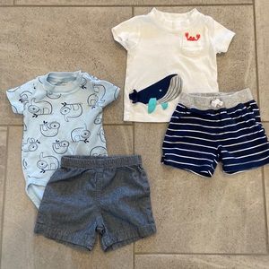 Carter’s Baby Boy Spring/Summer Outfits, Sz 6 Months